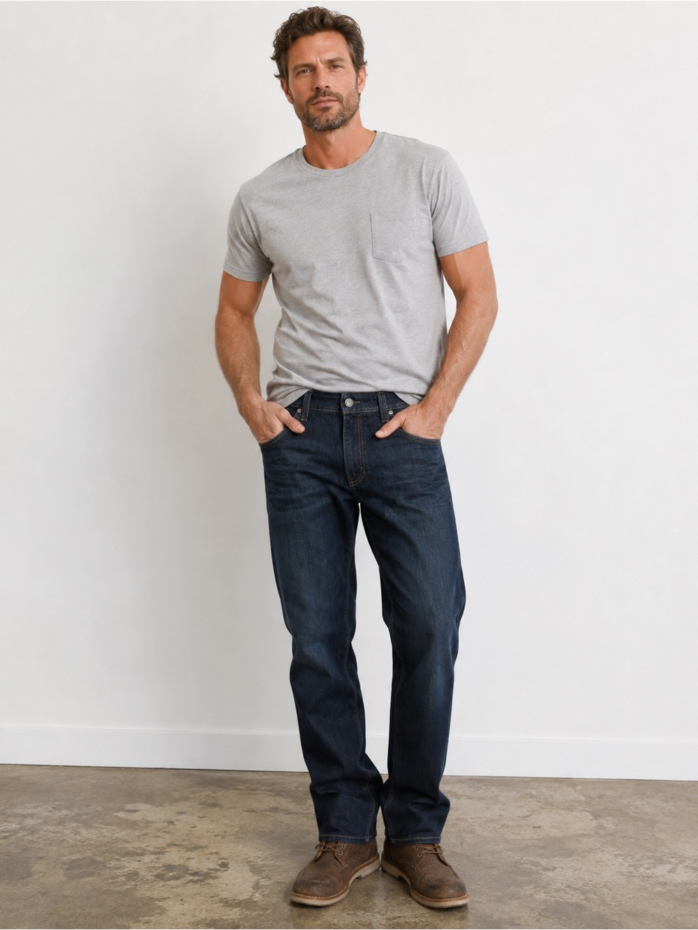 Fidelity Jimmy Straight Leg Jeans Men’s Size 35 Dark Wash Premium Denim